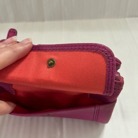 Fossil Emma Trifold Pink Leather Wallet - Picture 5 of 14